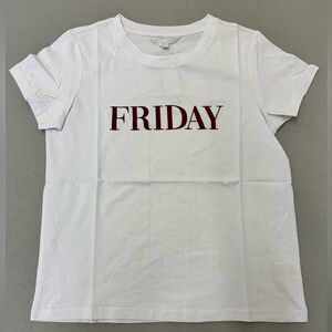 BB Dakota White and Red Short Sleeve Tees Casual Comfort